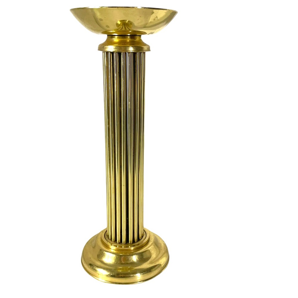 Solid Brass Column Candlestick